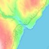 Dunbeath topographic map, elevation, terrain