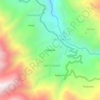 Callapitish topographic map, elevation, terrain