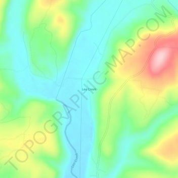 Lee Creek topographic map, elevation, terrain