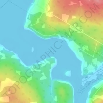 Big Cove topographic map, elevation, terrain