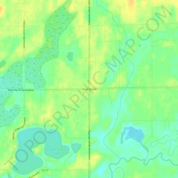 Pine Brook topographic map, elevation, terrain