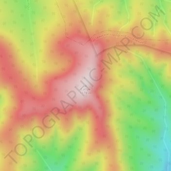 Сапун topographic map, elevation, terrain