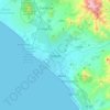 Trujillo topographic map, elevation, terrain