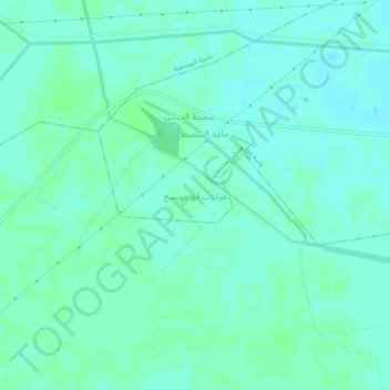 Iraq (Baghdad) topographic map, elevation, terrain
