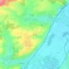 Wernau topographic map, elevation, terrain