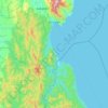 Dingalan topographic map, elevation, terrain