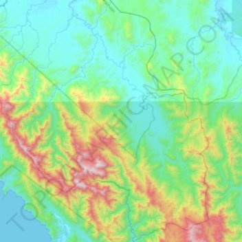 Jingurudó topographic map, elevation, terrain