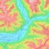 Bellinzone topographic map, elevation, terrain