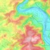 74847 topographic map, elevation, terrain