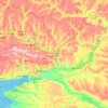 Rostov Oblast topographic map, elevation, terrain