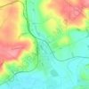 Křenovice topographic map, elevation, terrain