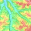 Sagelat topographic map, elevation, terrain