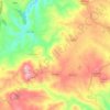 Pinela topographic map, elevation, terrain