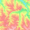 Illinivka rural hromada topographic map, elevation, terrain