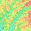 Overath topographic map, elevation, terrain