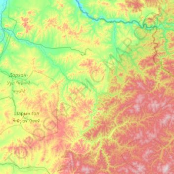 Yeroo topographic map, elevation, terrain