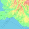 Merauke topographic map, elevation, terrain
