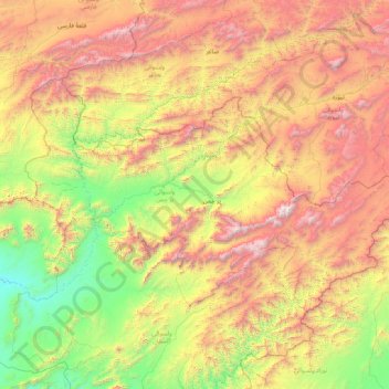 Pur Chaman topographic map, elevation, terrain