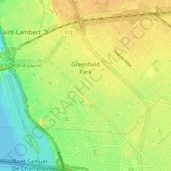Greenfield Park topographic map, elevation, terrain