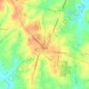 Clover topographic map, elevation, terrain