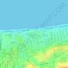 Playa Sol topographic map, elevation, terrain