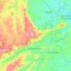 Barão de Cocais topographic map, elevation, terrain