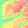 Chutove Raion topographic map, elevation, terrain
