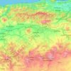 Aïn Defla topographic map, elevation, terrain