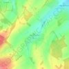 Weston Corbett topographic map, elevation, terrain