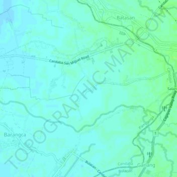 Salapungan topographic map, elevation, terrain