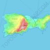 Île de Capri topographic map, elevation, terrain