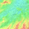 Léau topographic map, elevation, terrain