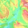 Alcalá de la Vega topographic map, elevation, terrain