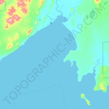 Togiak topographic map, elevation, terrain