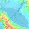 Lake Skadar topographic map, elevation, terrain