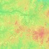 Abong-Mbang topographic map, elevation, terrain