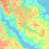 Richmond County topographic map, elevation, terrain