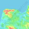 Tanger topographic map, elevation, terrain