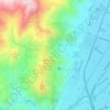 Golondrinas topographic map, elevation, terrain