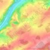 Bonneville topographic map, elevation, terrain