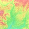 Holmes County topographic map, elevation, terrain