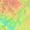 Sainte-Anne Parish topographic map, elevation, terrain