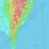 Taitung County topographic map, elevation, terrain