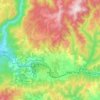Bănița topographic map, elevation, terrain