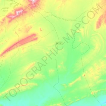 Ghassoul topographic map, elevation, terrain