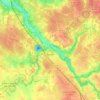 Gorges topographic map, elevation, terrain