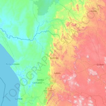 Longa topographic map, elevation, terrain