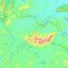 Cao Lộc topographic map, elevation, terrain