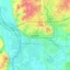 Bismarck topographic map, elevation, terrain