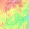 Lower South Waziristan District topographic map, elevation, terrain